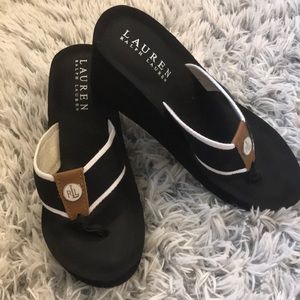 Lauren Ralph Lauren Wedge Sandals NWOT